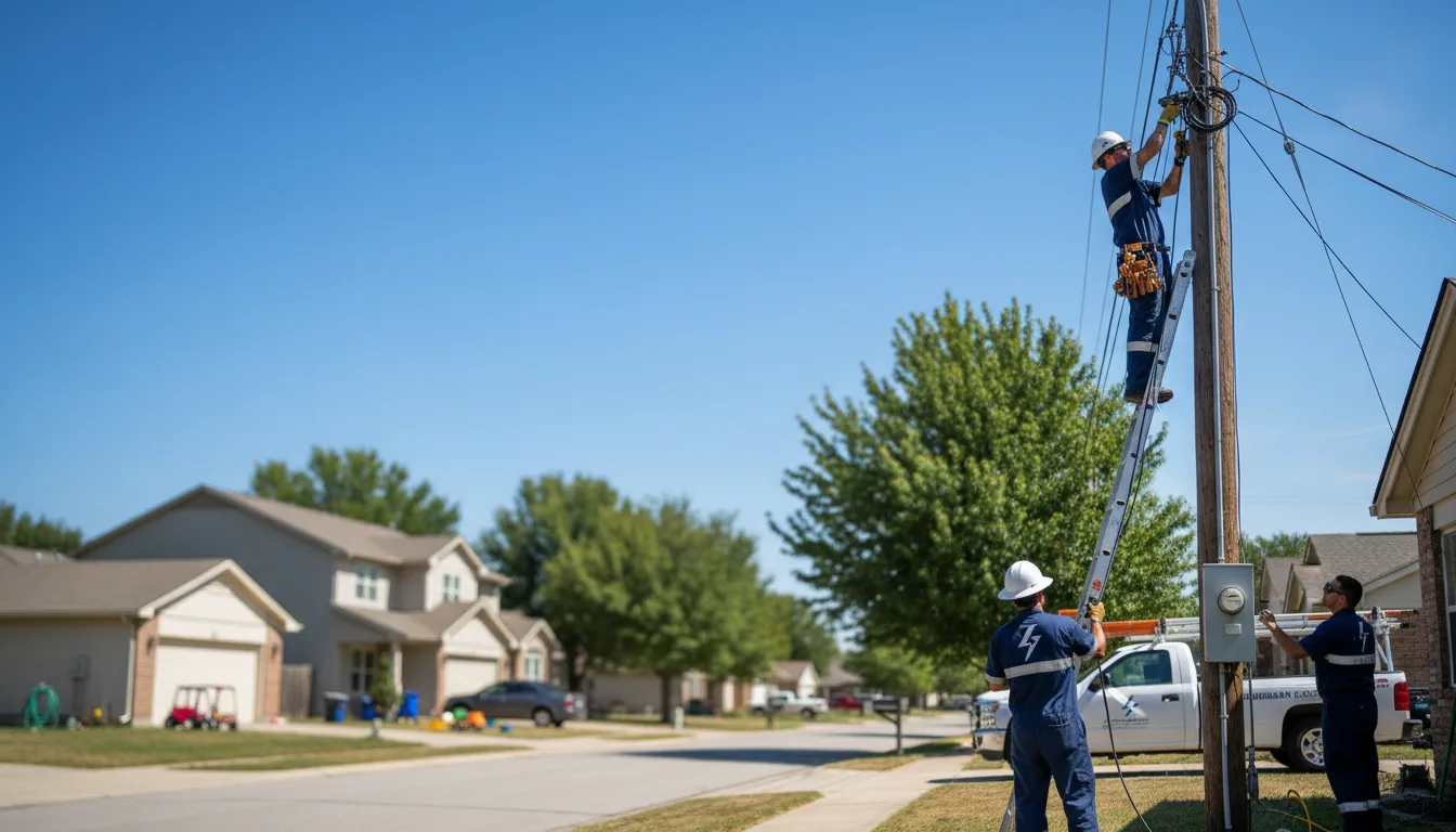 Residential electrician providing installation services in Mountain Pine, AR